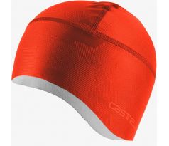 Castelli 20542 PRO THERMAL Termo cyklistická čiapka pod prilbu červeno oranžová