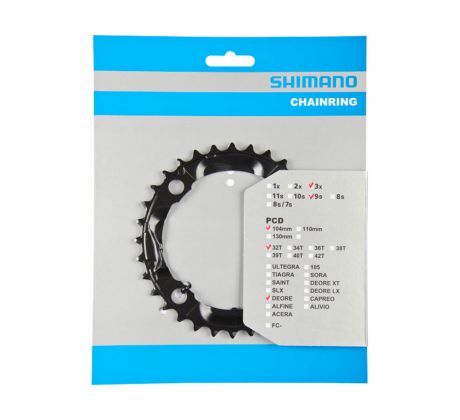 Shimano PREVODNÍK 32Z M590 DEORE ČIERNY 104MM