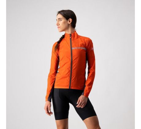 Castelli 21529 SQUADRA STRETCH ľahká dámska cyklistická bunda Farba: 656 červeno oranžová