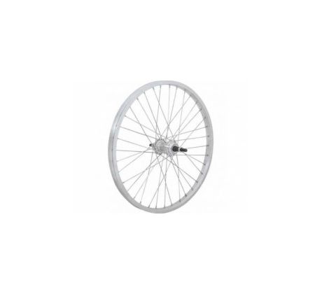 Koleso zapletené 20" 406-21 zadné 36 dier striebrone CnSpoke