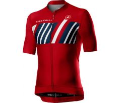 Castelli 20013 HORS CATEGORIE Pánsky cyklo dres s krátkym rukávom červená Veľkosť L Zľava -40%