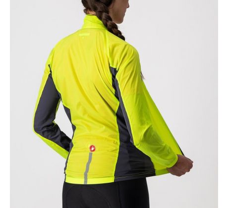 Castelli 21529 SQUADRA STRETCH ľahká dámska cyklistická bunda Farba: 032 žltá neón