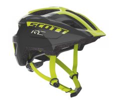 Detská cyklistická helma SCOTT Spunto Junior black/radium yellow RC POSLEDNÝKUS