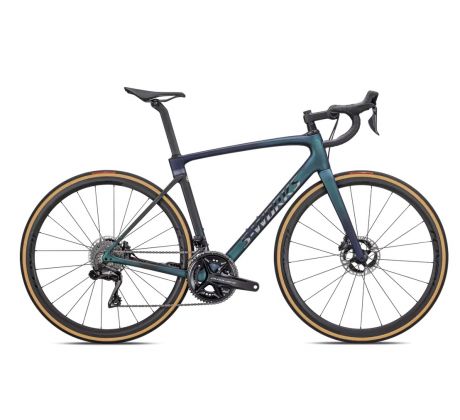 2022 SPECIALIZED SW ROUBAIX Green Pearl/Carbon Fade/Silver Dust/Black Chrome/Black Reflective/Red Pearl veľkosť 58 SKLADOM