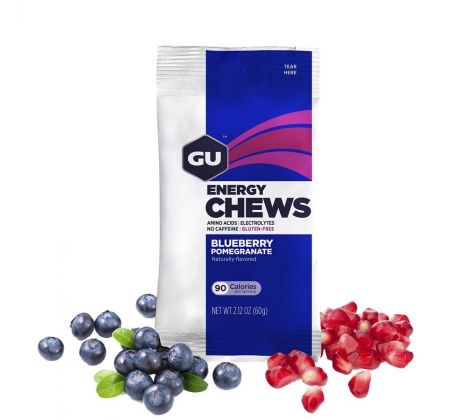 GU Energy Chews 60 g Blueberry Pomegranate