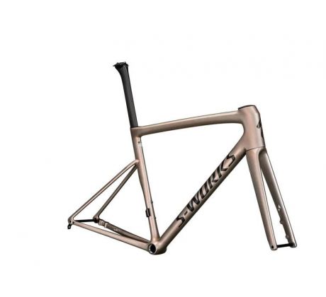 Rám S-Works Tarmac SL8 2025 Gloss Viavi Red Gold Over Silver / Satin Metallic Obsidian