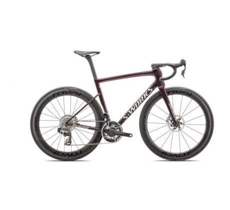 SPECIALIZED S-Works Tarmac SL8 - SRAM RED AXS 2025 Gloss Solidity / Red To Black Pearl / Metallic White Silver