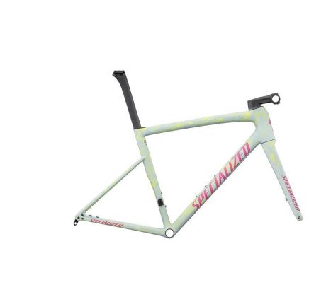 SPECIALIZED Rám Tarmac SL8 2025 Satin Ion Metallic / Sea Foam Strata / Rebel Pink